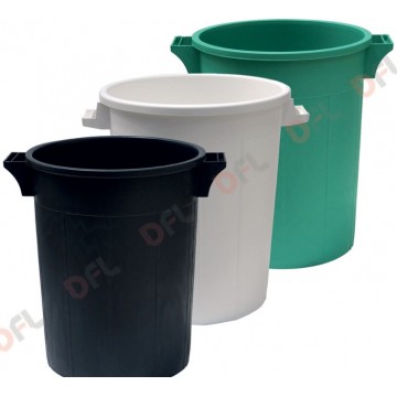 BIDONE 50 LT NERO SENZA...