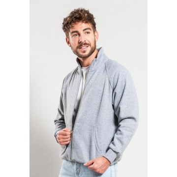 FELPA LEGGERA ZIP INTERA...
