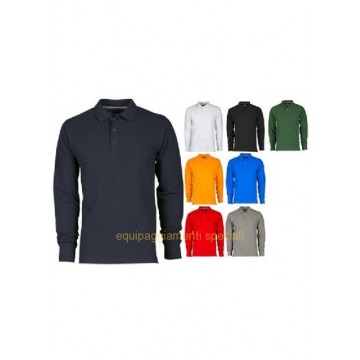 POLO IN COTONE MANICA LUNGA...