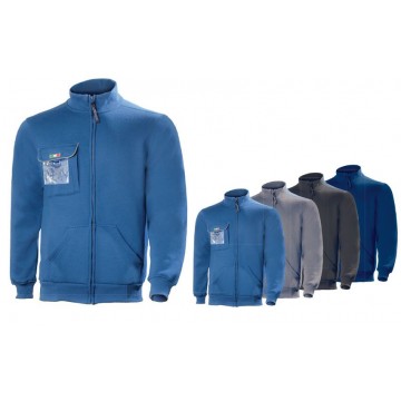 FELPA ZIP INTERA BLUE...